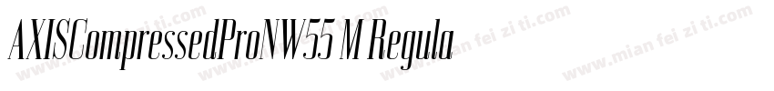 AXISCompressedProNW55 M Regular字体转换